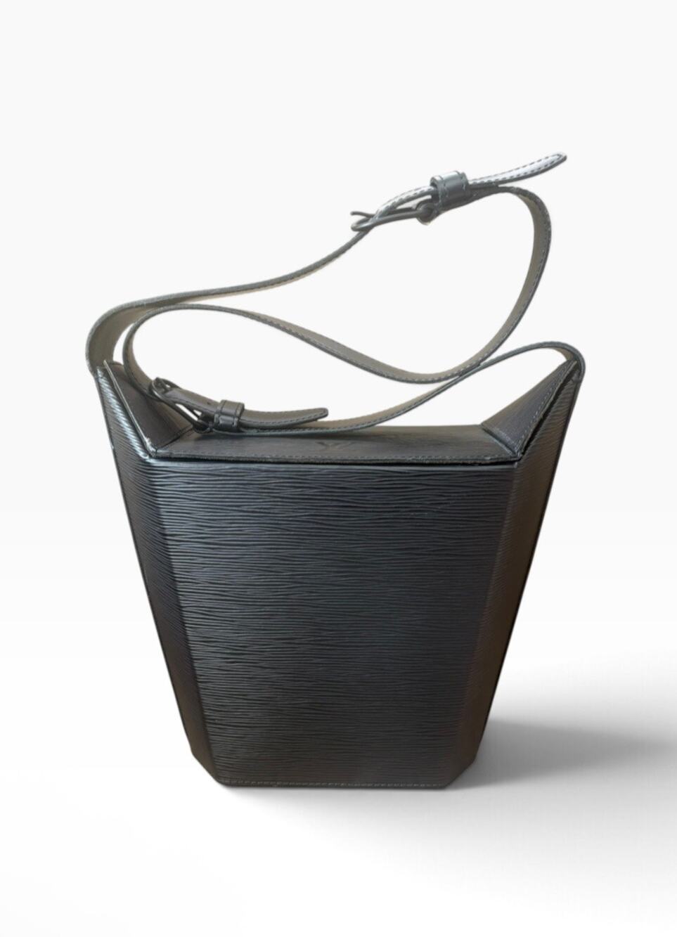 Louis Vuitton Epi Leather Sac Seau - black boxy shoulder bag